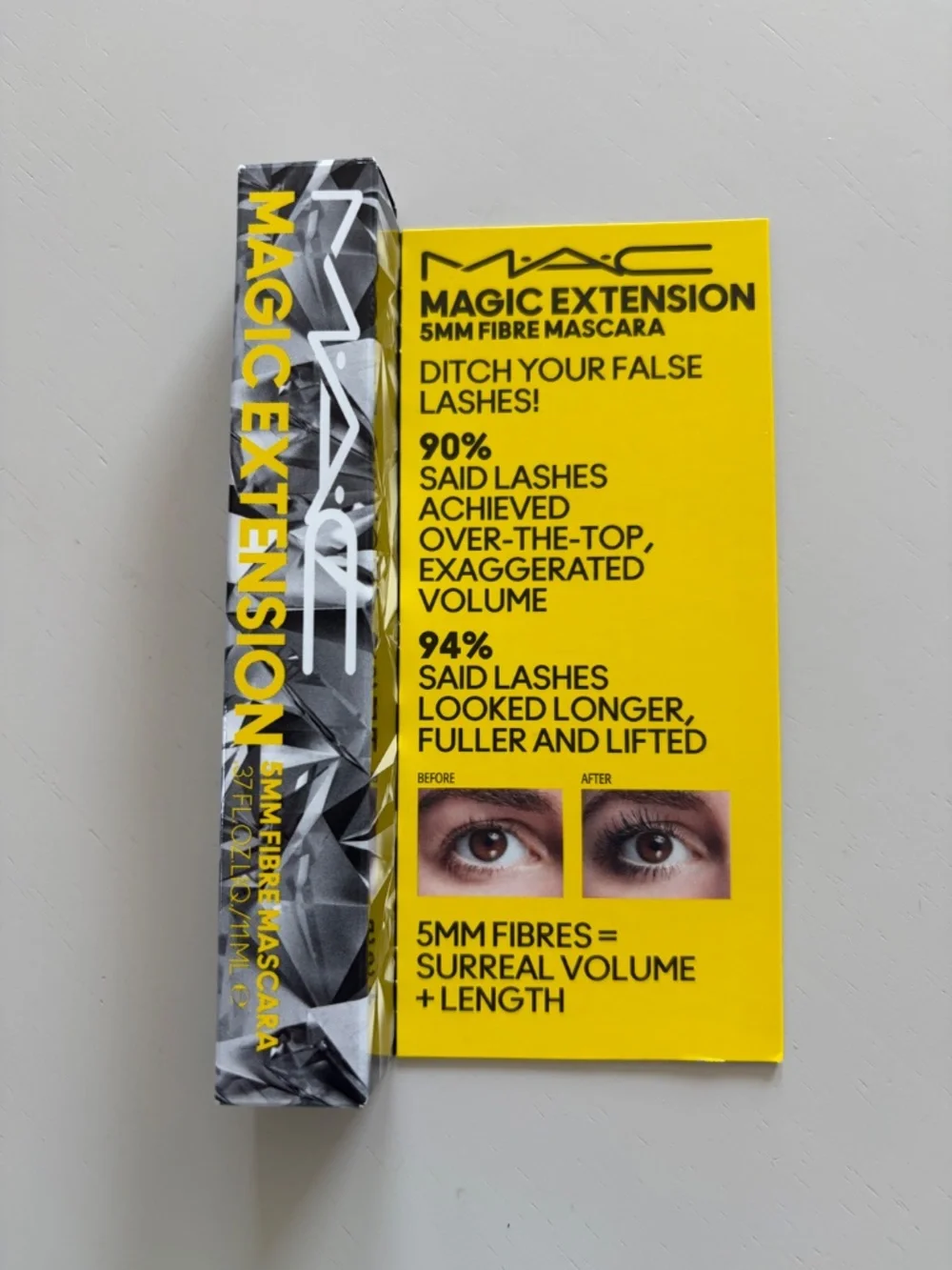 MAC Magic Extension 5MM Fibre Mascara-Black NIB